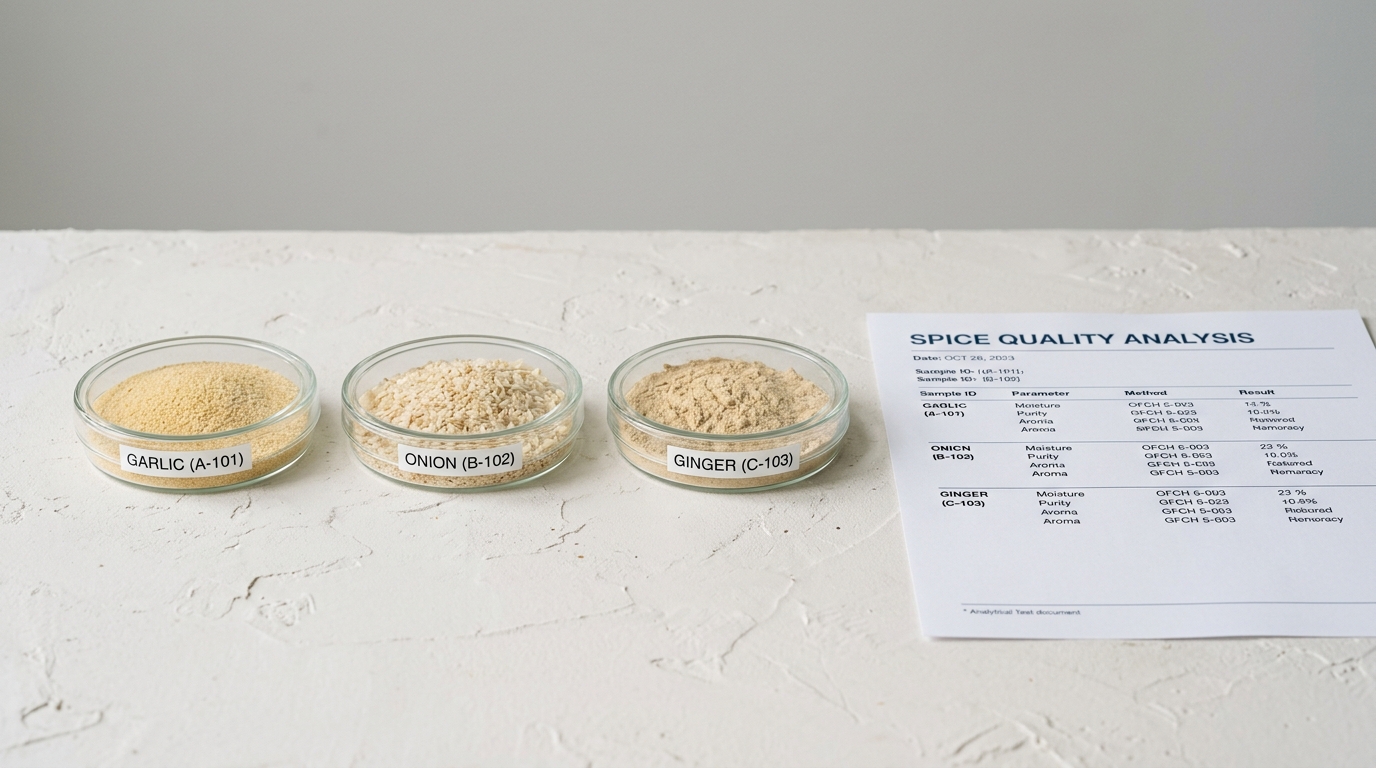 How to Read a Certificate of Analysis (COA) for Dehydrated Onion, Garlic, or Ginger Powder